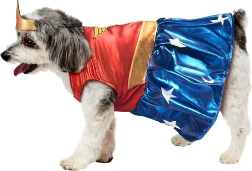 Vista 3 de Disfraz para mascota, Rubies Costume colección Héroes y Villanos de DC, S, Blanco