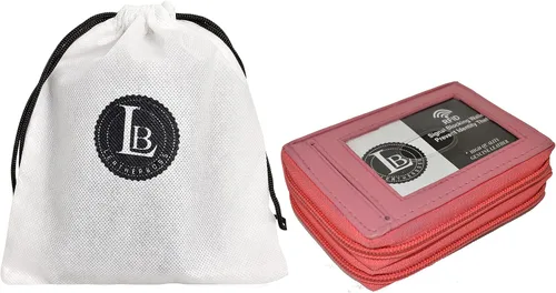 Vista 2 de Leatherboss - Cartera de piel con doble cremallera con seguridad RFID