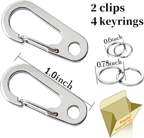 Vista 3 de Clips rápidos de acero inoxidable para perros y gatos