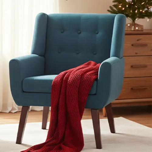 Vista 12 de HUIMO Silla de Acento para Sala de Estar, Sillón Tapizado con Botones Capitoné, Sillas de Sofá de Tela de Lino para Dormitorio, Sala de Estar, Silla