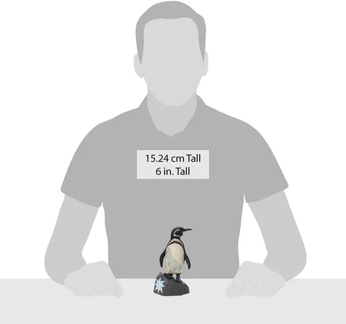 Vista 4 de Enesco Jim Shore - Figura de pingüino de Galápagos, colección Animal Planet, 6 pulgadas de alto