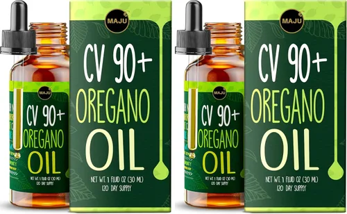 Vista 9 de Maju Superfoods Gotas de Aceite de Orégano, Potente 90%+ Carvacrol (1 fl Oz) Aceite Esencial Líquido de Orégano Mediterráneo Silvestre, Aceite