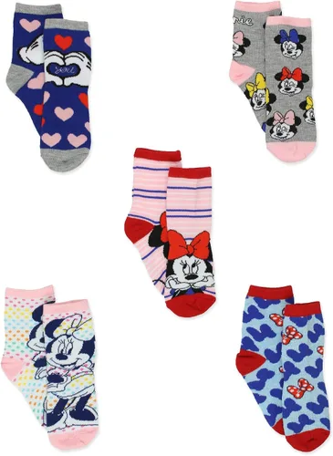 Vista 2 de Minnie Mouse - Paquete de 5 calcetines para niñas