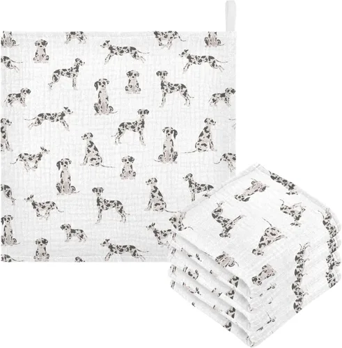 Vista 42 de Toallas de algodón para bebé, toallas de baño unisex para recién nacidos, toallitas naturales para piel delicada, 11.8 x 11.8 pulgadas, paquete de 5