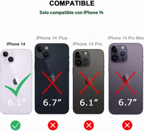 Vista 7 de TENDLIN Compatible con Funda para iPhone 14 de Grano de Madera con Diseño de Textura de Fibra de Carbono, Funda Híbrida de Cuero delgada Negra Negro