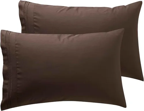 Vista 17 de Nestl - Juego de 2 fundas de almohada de microfibra azul playa tamaño Queen, 20 x 30 pulgadas