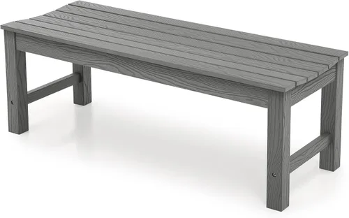 Vista 16 de Stoog Banco de Exterior para 2 Personas para Todo Clima, Capacidad de 800 libras Banco de Jardín de Plástico HIPS para Patio, Patio Trasero, Porche