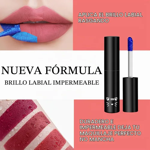 Vista 4 de Peel Off Lip Stain Lip Tint Matte Liquid Lipstick - 01
