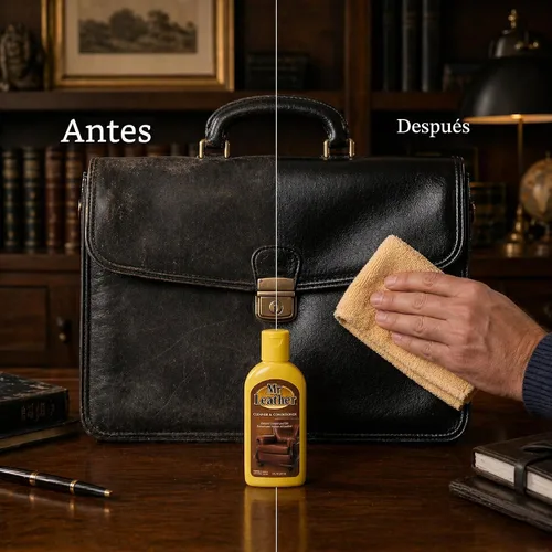 Vista 4 de Acondicionador líquido para cuero de un paso Mr. Leather 707310, 8 oz., Liquid