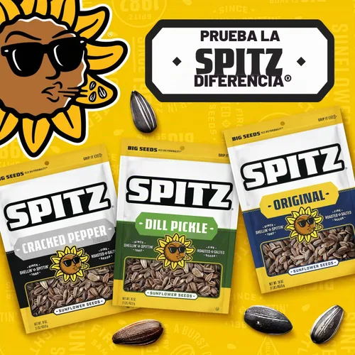 Vista 5 de Spitz Semillas de calabaza, pimienta agrietada, bolsa de aperitivos de 4 onzas