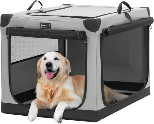 Vista 34 de Petsfit Jaula para gatos – 20 pulgadas ligera, fácil de instalar, resistente jaula portátil para perros, marco ajustable con 3 puertas de malla Verde
