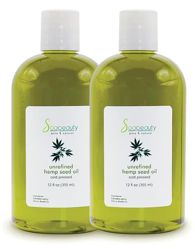 Vista 8 de Soapeauty Aceite de semilla de cáñamo sin refinar prensado en frío Masaje y aceite corporal para hacer piel, cara, cabello y jabón Portador