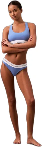 Vista 6 de Calvin Klein Calzones estilo tanga de algodón modernas para mujer Negro