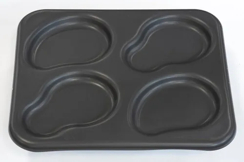 Vista 2 de Lloyd Pans Sartén para huevos irregulares de 4 cavidades de 9.5 pulgadas por 11 pulgadas - DK