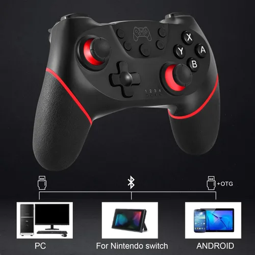 Vista 6 de ASTARRY Controlador inalámbrico Pro compatible con Switch LiteSwitch OLED (rojo)