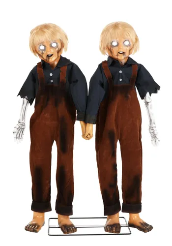 Vista 4 de Decoración Animatrónica de Halloween Gemelos Terroríficos de 1.2 m Multicolor