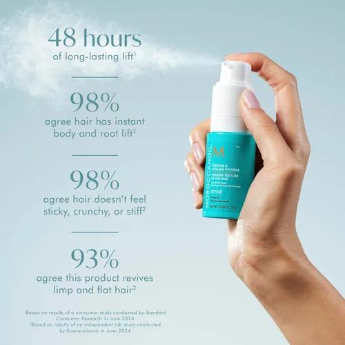 Vista 5 de Moroccanoil Textura y volumen en polvo, 0.28 onzas líquidas