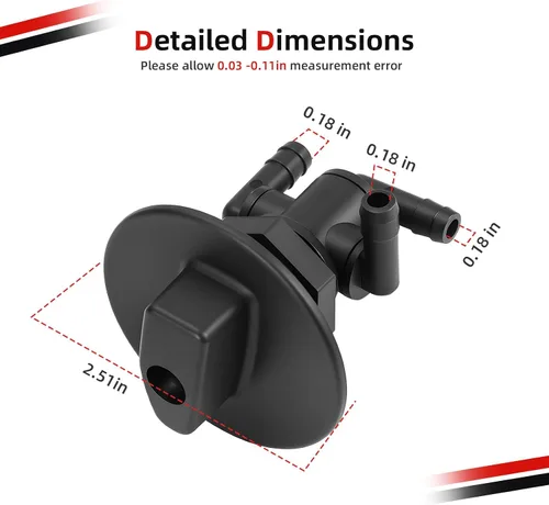 Vista 7 de Válvula de depósito de combustible Petcock 3 vías y tuerca de perilla para Polaris Sportsman 335 400 500 600 700 Twin Magnum Trail Boss 325 330 500
