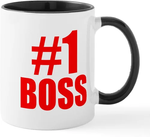 Vista 45 de CafePress – como un Boss Taza – El único Taza de café, taza de café, S, Blanco