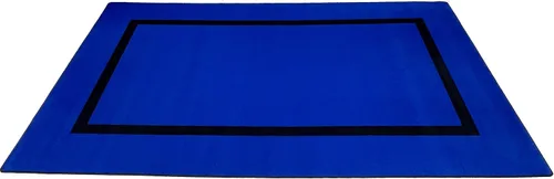 Vista 6 de KidCarpet Montessori - Alfombra ovalada de nailon, 4 x 6 pies, azul/negro (FE731-23A)
