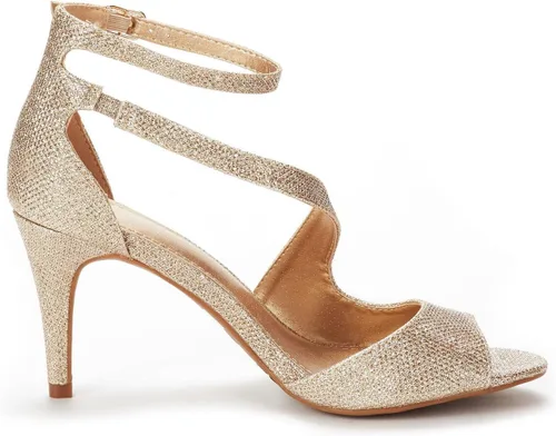 Vista 3 de Dream Pairs Nile Sandalias modernas de tacón tipo stiletto, con puntera abierta, para mujer