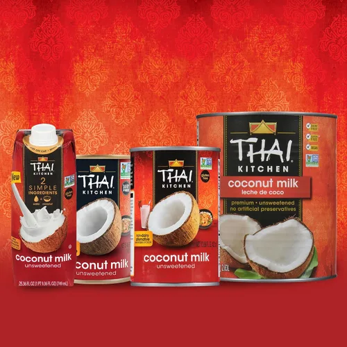 Vista 16 de Thai Kitchen leche de coco sin gluten y sin azúcar, 13.66 onzas líquidas