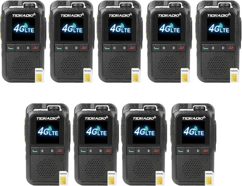 Vista 17 de TIDRADIO TD-G100 Rapid Unlimited Range 4G LTE PoC Walkie Talkies de largo alcance con tarjetas SIM, radios bidireccionales de 5000 millas a nivel