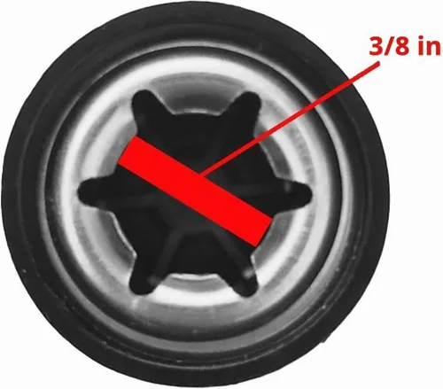 Vista 3 de Quadrapoint Tapacubos para bicicleta/triciclos compatibles con la popular marca Red Wagon, se adapta a ejes de 3/8 de diámetro (negro)