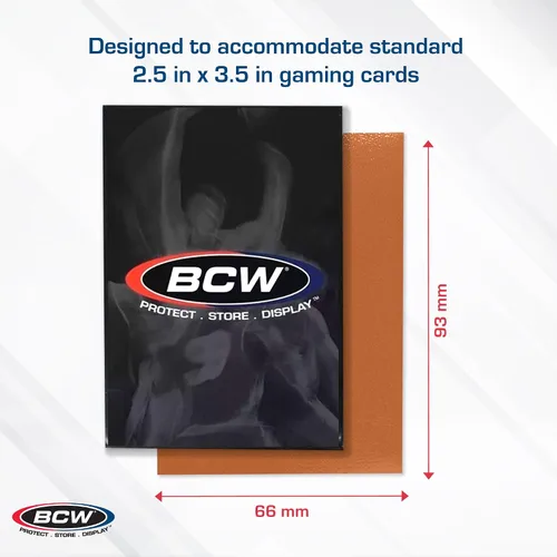 Vista 3 de BCW Elite2 - Fundas mate para tarjetas, otoño, parte delantera antirreflejos, parte trasera texturizada, se adapta a tarjetas estándar de 2.5 x 3.5