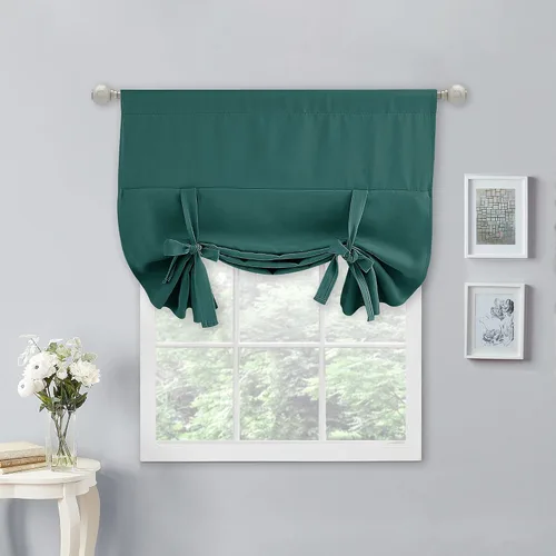 Vista 104 de NICETOWN Cortina Opaca con Aislamiento Térmico – Persiana Enrollable para Ventana de Bebé para Dormitorio/Acción de Gracias