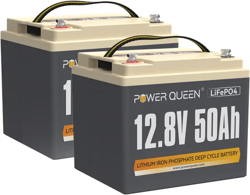 Vista 15 de Power Queen Batería LiFePO4 del motor de arrastre del grupo 31 de 12V 100Ah