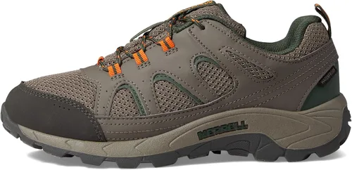 Vista 5 de Merrell Tenis de senderismo impermeables Oakcreek de encaje bajo para niños, Rosado