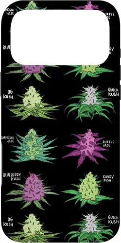 Vista 22 de Weed Pattern Kind of Weed Pot Stoner Marihuana Cannabis Leaf Case para iPhone 17