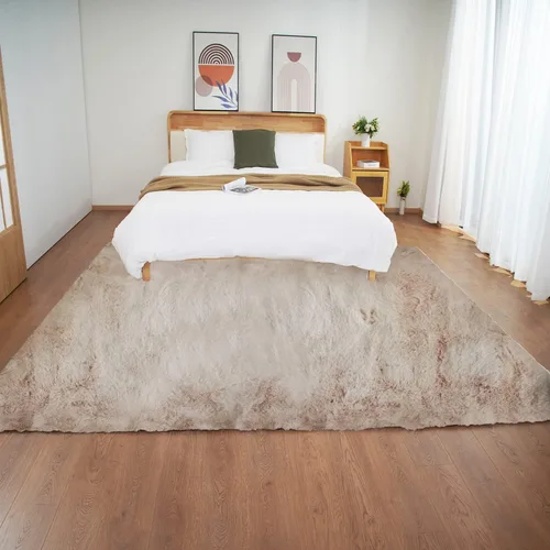 Vista 79 de Ghouse Alfombra ultrasuave de pelo sintético de conejo 2x3, alfombras lavables a máquina para dormitorio, alfombras esponjosas para sala de estar