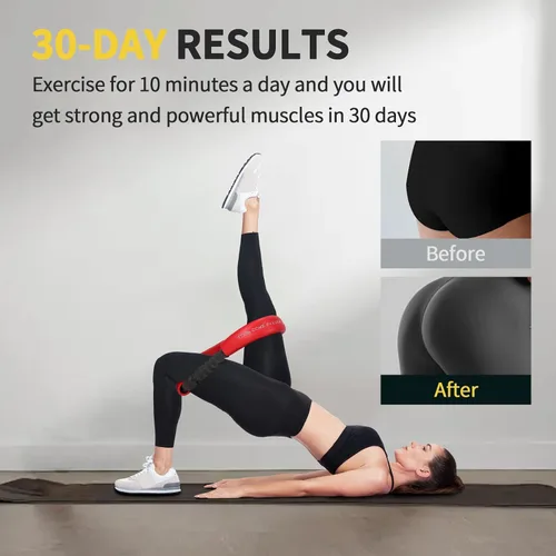 Vista 7 de Hip & Core System, Resistance Loop to Stretch, Core Fitness Glute Workout Bands