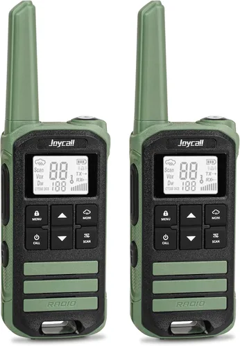 Vista 10 de Walkie Talkies de largo alcance para adultos con alerta meteorológica NOAA Walkie Talkies portátiles recargables 22 radios FRS bidireccionales Negro