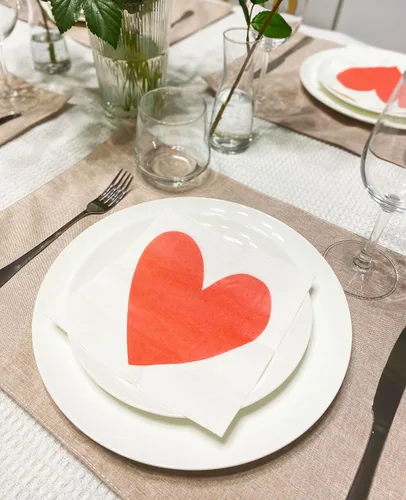 Vista 3 de 100 servilletas de almuerzo, a granel, servilletas de amor, servilletas impresas, servilletas de papel decorativas de 2 capas, desechables