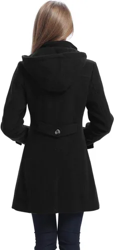 Vista 4 de BGSD Abrigo de lana Daisy para mujer (talla regular y grande y pequeña)