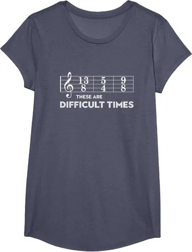 Vista 14 de Musician - Camiseta con texto en inglés "These are Difficult Times", talla S