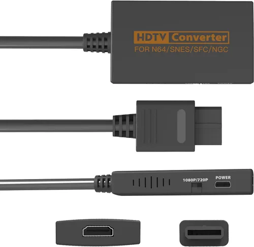 Vista 4 de Hgowixx Adaptador HDMI para N64cubo de juegoSNES
