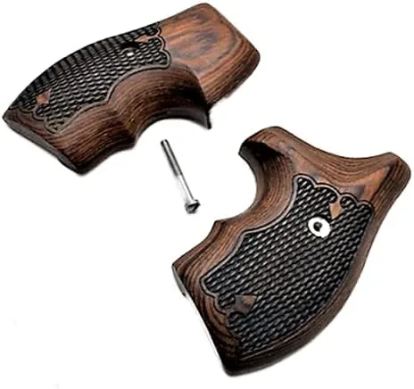 Vista 3 de Premium Gun Grips Smith & Wesson Rosewood - Empuñaduras de marco en J de perfil bajo