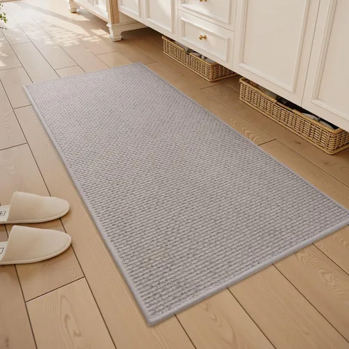 Vista 8 de RESARE Tapete de baño antideslizante, lavable a máquina, súper absorbente, de secado rápido, tapete de baño ultra suave para suelo de baño, 17 x 24