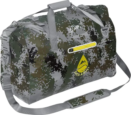 Vista 25 de Skog Å Kust Duffelsak - Bolsa de lona impermeable resistente para deportes, viajes y más, tamaños de 40, 60 y 90 litros, Negro, Deportivo/resistente