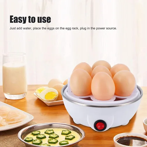 Vista 9 de Cocina rápida para huevos, caldera eléctrica para huevos, capacidad de 7 huevos, mini cocina de huevos, vaporera escalfadora para uso en cocina