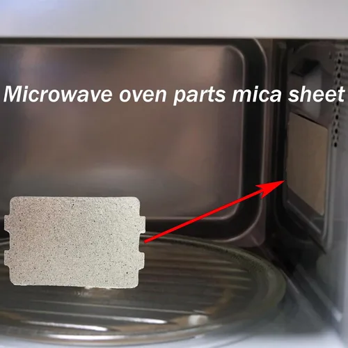 Vista 3 de 10 piezas de horno de microondas rebanada de mica, cubierta de guía de ondas, hoja de mica universal, parte de reparación de horno de microondas