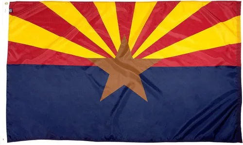 Vista 19 de FlagSource Bandera del estado de Alabama, material de nailon 200D con certificación FMAA, resistente, fabricada en Estados Unidos, resistente a