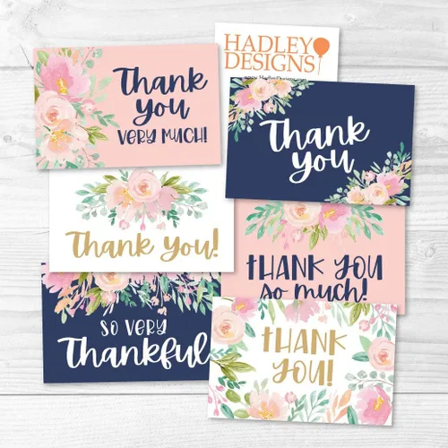Vista 7 de Hadley Designs Tarjetas de agradecimiento a granel con sobres, 24 tarjetas de agradecimiento para profesores, lindas tarjetas de agradecimiento