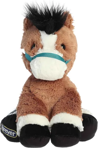 Vista 2 de Aurora Exquisito animal de peluche Breyer Bridle Buddies Bay Horse – Detalles realistas para juegos imaginativos – Perfecto para niños, adultos