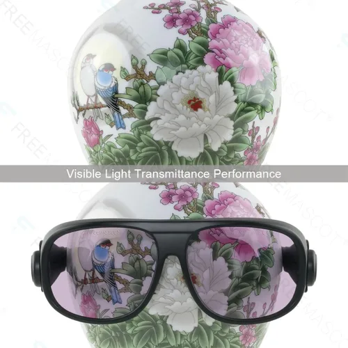 Vista 6 de FreeMascot OD 5+ 190nm-380nm/750nm-860nm longitud de onda violeta y láser infrarrojo gafas de seguridad