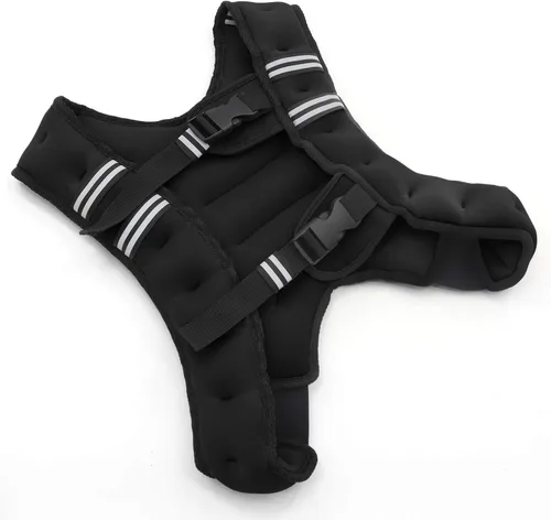 Vista 8 de VIVITORY Chaleco con peso, equipo de entrenamiento, chaleco de peso corporal de 11 libras/18 libras para hombres, mujeres, entrenamiento de fuerza